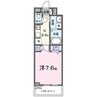 ルピナス　イースト 1Kの間取り