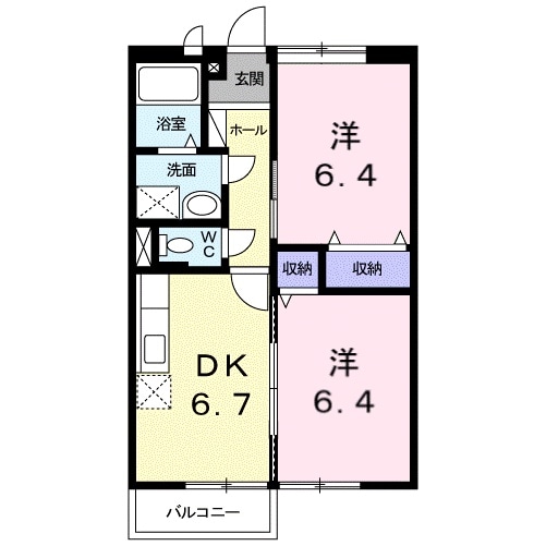 間取り図 メゾンクレセラⅡ