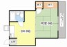 馬場アパート 1DKの間取り