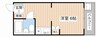 アイシーアネックスビル 1Rの間取り