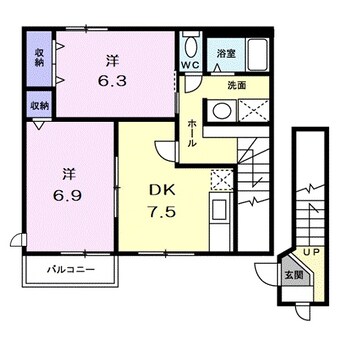 間取図 ノースヴィリッジⅢ