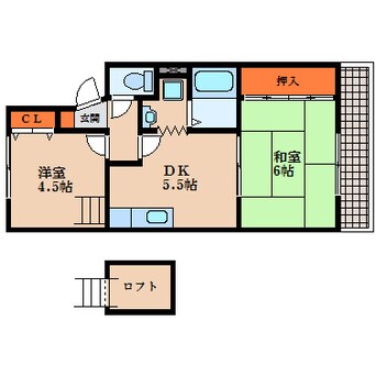 間取図 メゾンエイコー南川瀬Ⅱ