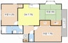 ユーハウス椎原 3DKの間取り