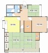 宮川町戸建て 4SKの間取り