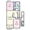 ボニート　ブローテ 2LDKの間取り