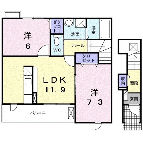 間取り図 ラネージュⅡ番館