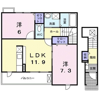 間取図 ラネージュⅡ番館