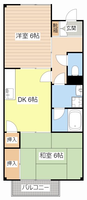 間取り図 ハイツＫⅡ