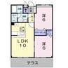 カサ・ピスタ 2LDKの間取り