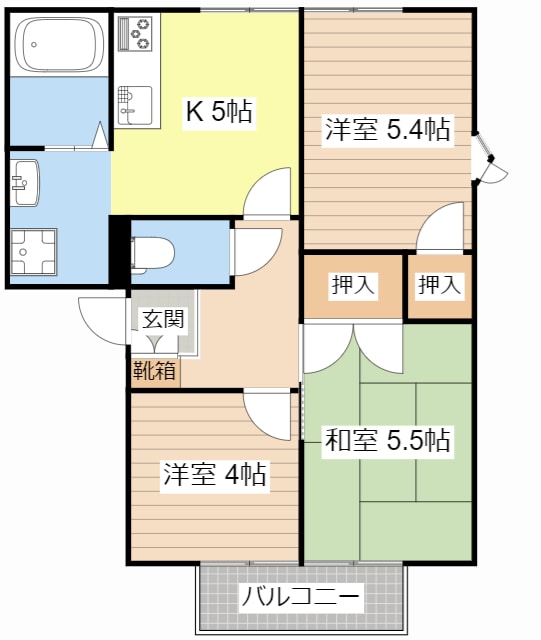 間取り図 ハーモニーハイツ