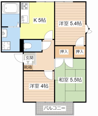 間取図 ハーモニーハイツ