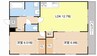 Premier ResidenceMITSUYA　Ⅰ 2LDKの間取り