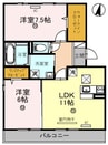 メイプルコート 2LDKの間取り