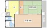 唐崎グリーンハイツ 2Kの間取り