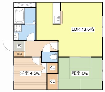 間取図 エスコート今堅田Ａ棟