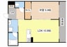 フアラライ 1LDKの間取り