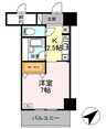 サンタウン竹鼻　A 1Kの間取り