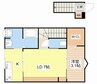 bills　颯 1LDKの間取り