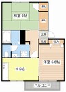 ヴェナ　ビスタ 2Kの間取り