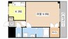 アネックスヴィル長浜 1Kの間取り