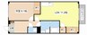 クレストビレッジⅢ 1LDKの間取り