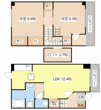 間取図 パレ・ノーブル