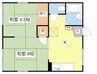 どんぐりハウス 2Kの間取り