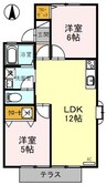 エクセル近江 2LDKの間取り
