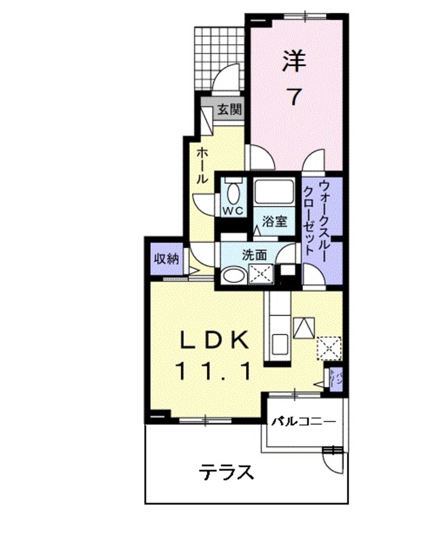 間取図 ノースヴィリッジⅦ