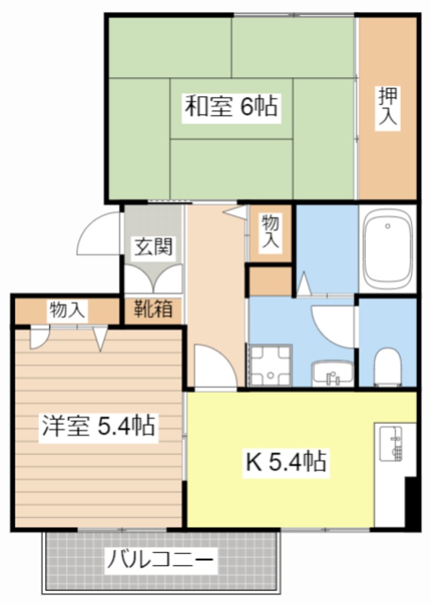 間取図 かんどり　ニューハイツ