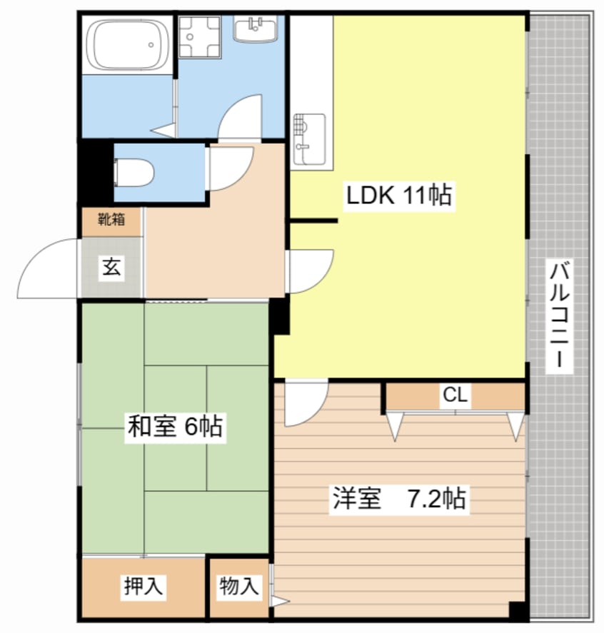 間取図 レイティー西大津3号館