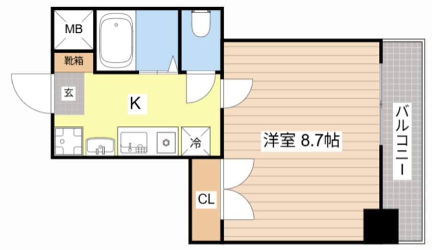間取図 ミラージュ大津京