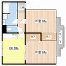 Crest square Ⅰ 2DKの間取り