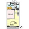 ディオネオーラ 1LDKの間取り