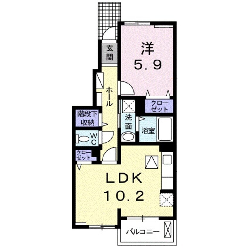 間取図 グリーン琥珀　Ⅱ