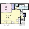 ＣＡＳＡ　ＡＭＯＲＥ 1LDKの間取り