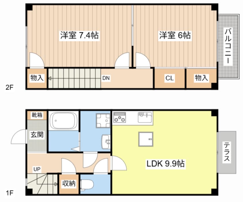 間取図 TWIN OAKS A
