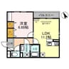 Casa Ciel（カーサシエル） 1LDKの間取り