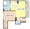 エスペランサ南彦根 1LDKの間取り