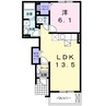 アルモニーⅠ 1LDKの間取り
