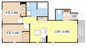 間取図 シャーメゾン　オーヴェスト