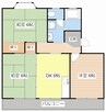 リーフマンション 3DKの間取り