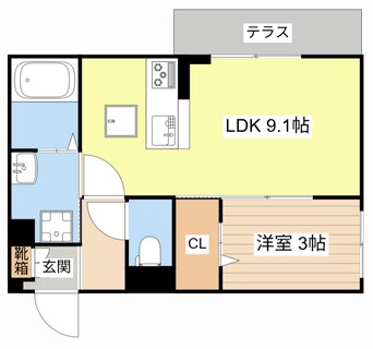 間取図 ビオット彦根　B棟
