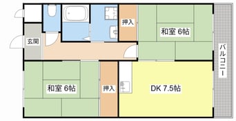 間取図 ベルパーク北山田