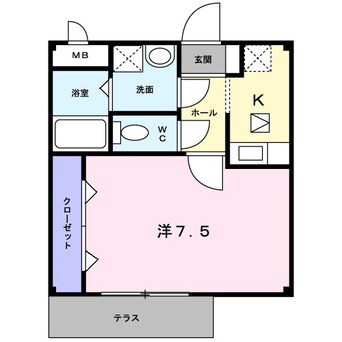 間取図 アルブル　ヴィラージュⅠ