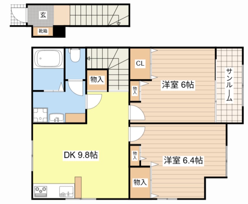 間取図 クレスト正法寺24