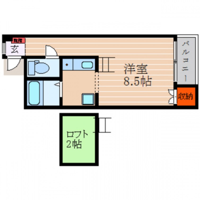 間取図 カレッジタウン風見鶏