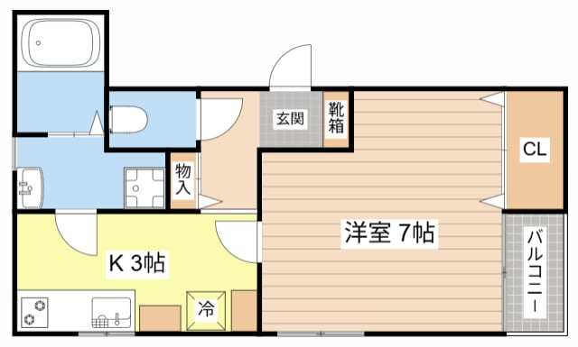 間取り図 街角のクールブラン