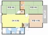 ハイツ北浦 3DKの間取り