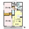 グランフォーレ 2LDKの間取り
